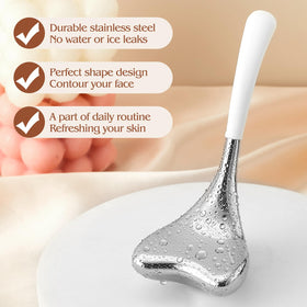 Running man Cryo Sticks stainless steel globes glide for tightening, soothing skin