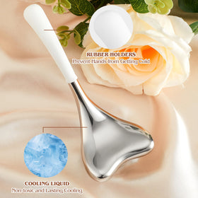 Running man Cryo Sticks used with skincare for radiant-looking skin