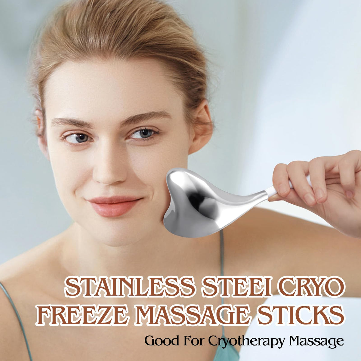 Running man Cryo Sticks close-up on stainless steel craftsmanship and durability
