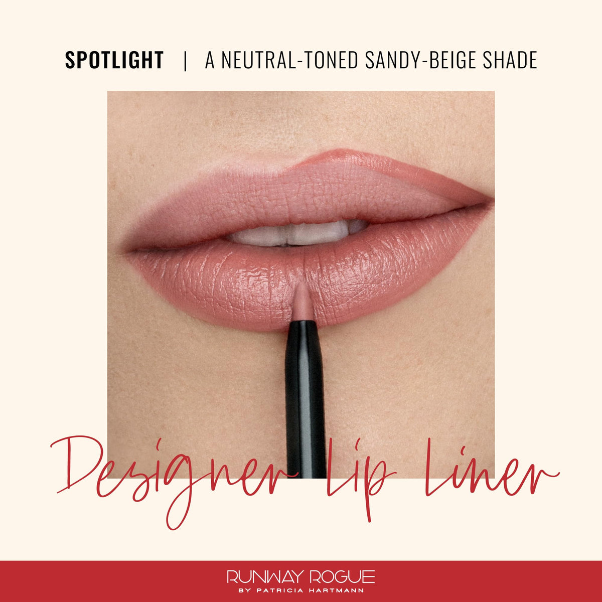 Runway Rogue Designer Liner built-in sharpener visible for precise on-the-go touch-ups.