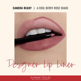Runway Rogue Designer Lip Pencil built-in sharpener enables precise edge definition.