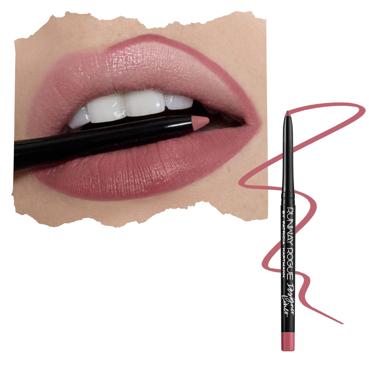 Runway Rogue Designer Lip Pencil Camera Ready cap for precise on-the-go definition.