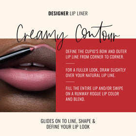 Creamy vegan formula swatch highlighting long-lasting color and smooth texture