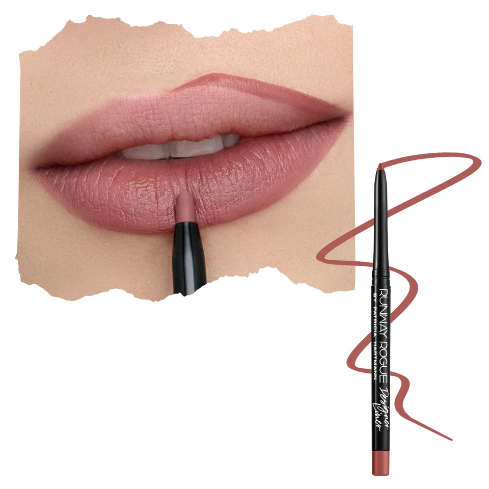 Runway Rogue Designer Liner lip pencil in Work It Babe defines lips with precise edge control