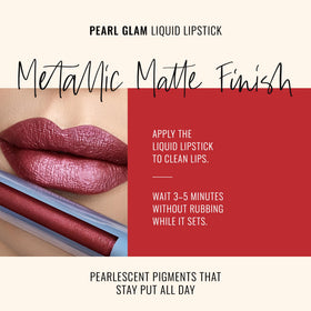 Runway Rogue Pearl Glam matte formula texture with subtle pearlescent accents.