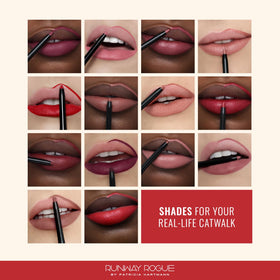 Runway Rogue Spotlight sandy-beige shade swatch for versatile neutral look.