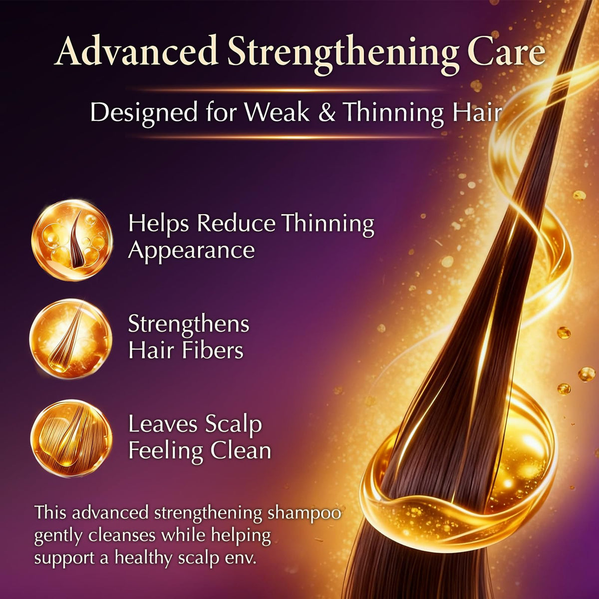 RUOALL bottle pour highlights lightweight formula for manageable hair.