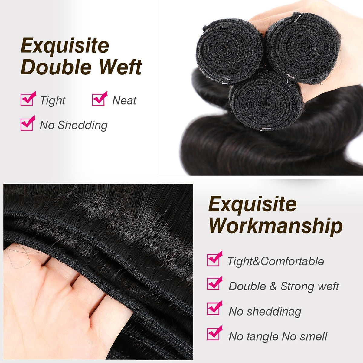 Ruola 15A bundles 20inch length with dramatic length