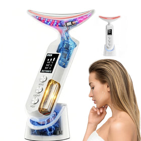 Rurolo Face Massager with LED lights for lift and glow on the face