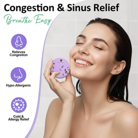 RUSEMLE eucalyptus mint steam helping to clear sinuses and refresh the shower space.