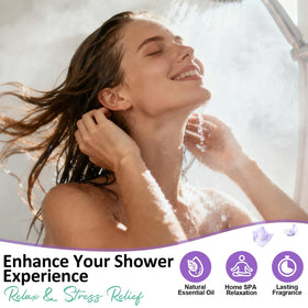 RUSEMLE rose steam shower tab delivering a soothing aroma for calm mornings.
