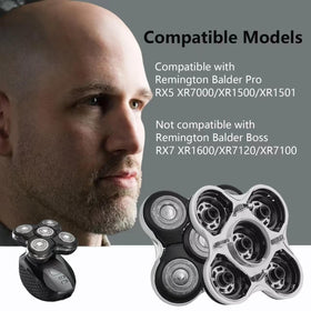 RusicEss five dual-track heads deliver efficient bald head trimming.