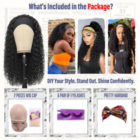 Rusiwave wig package includes cap and lashes for a complete look.