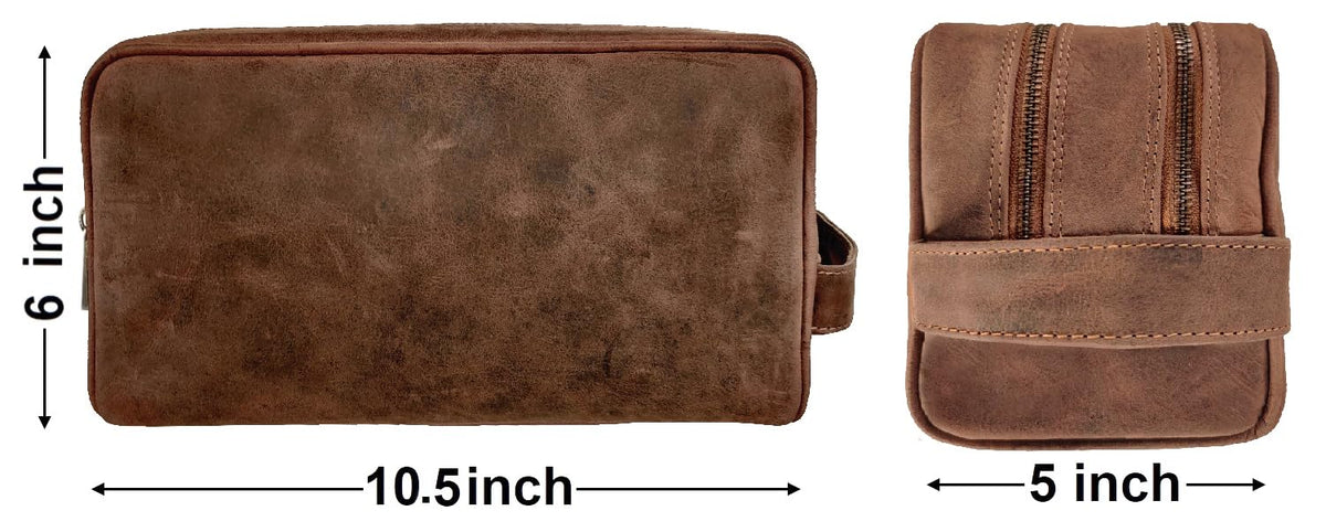 RUSTIC TOWN dual-compartment design for organized makeup and grooming items.