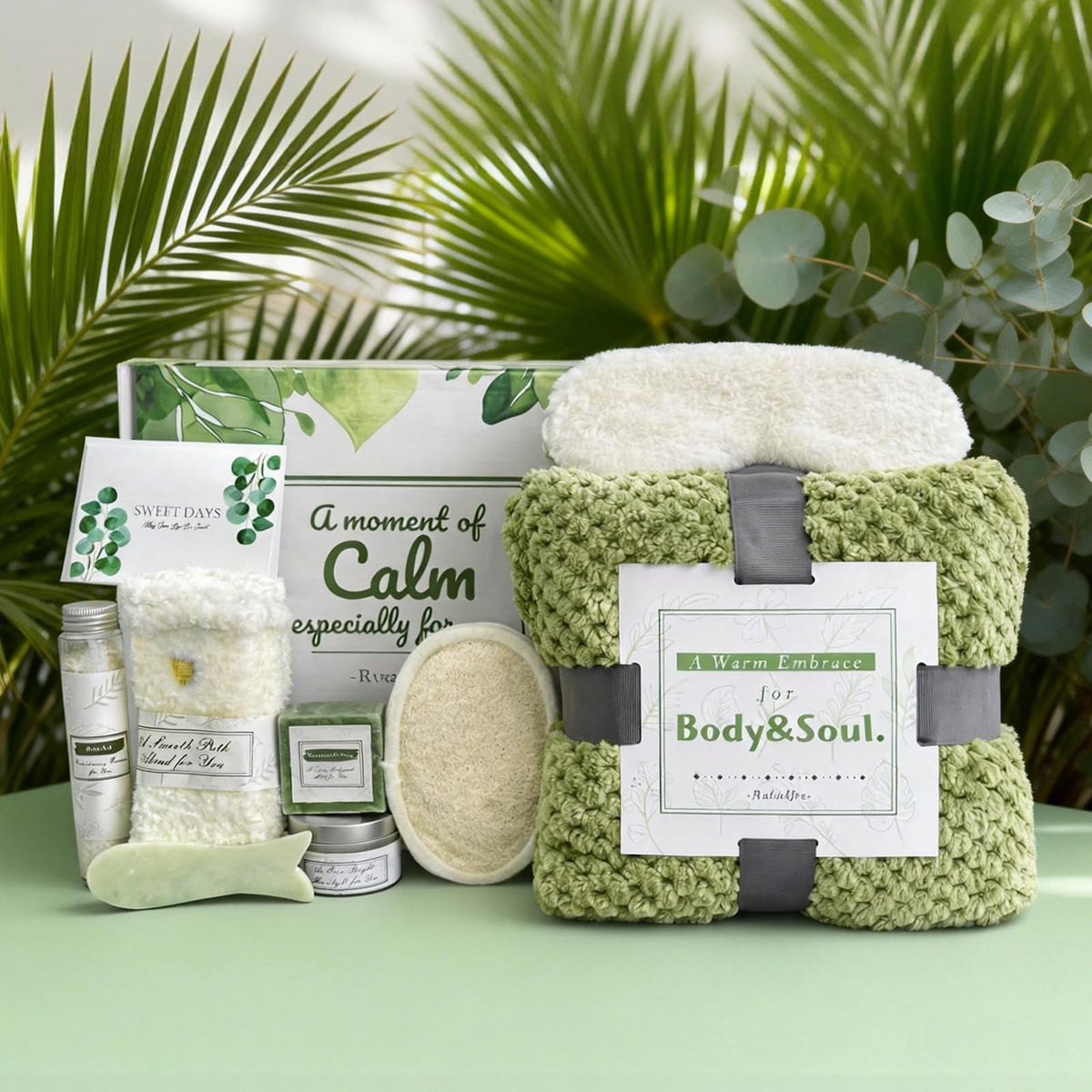 Rutdelfee Green-Themed Box presents a thoughtful presentation for gifting.