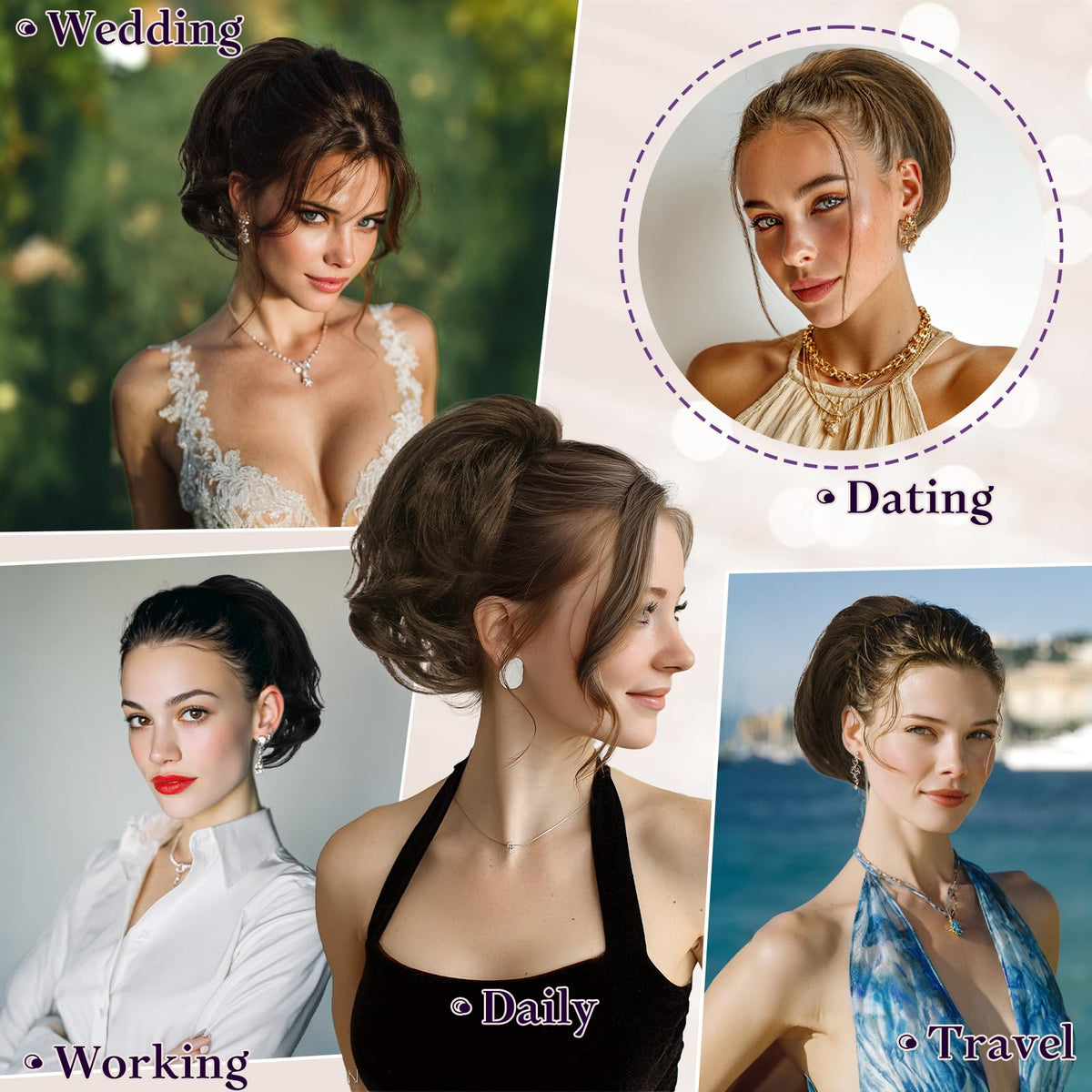RUWISS daily-wear hair piece is low-maintenance and tangle-resistant for busy mornings.