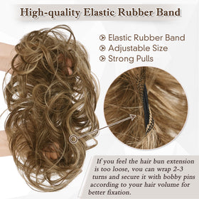 RUWISS elastic band bun adapts to different hair volumes