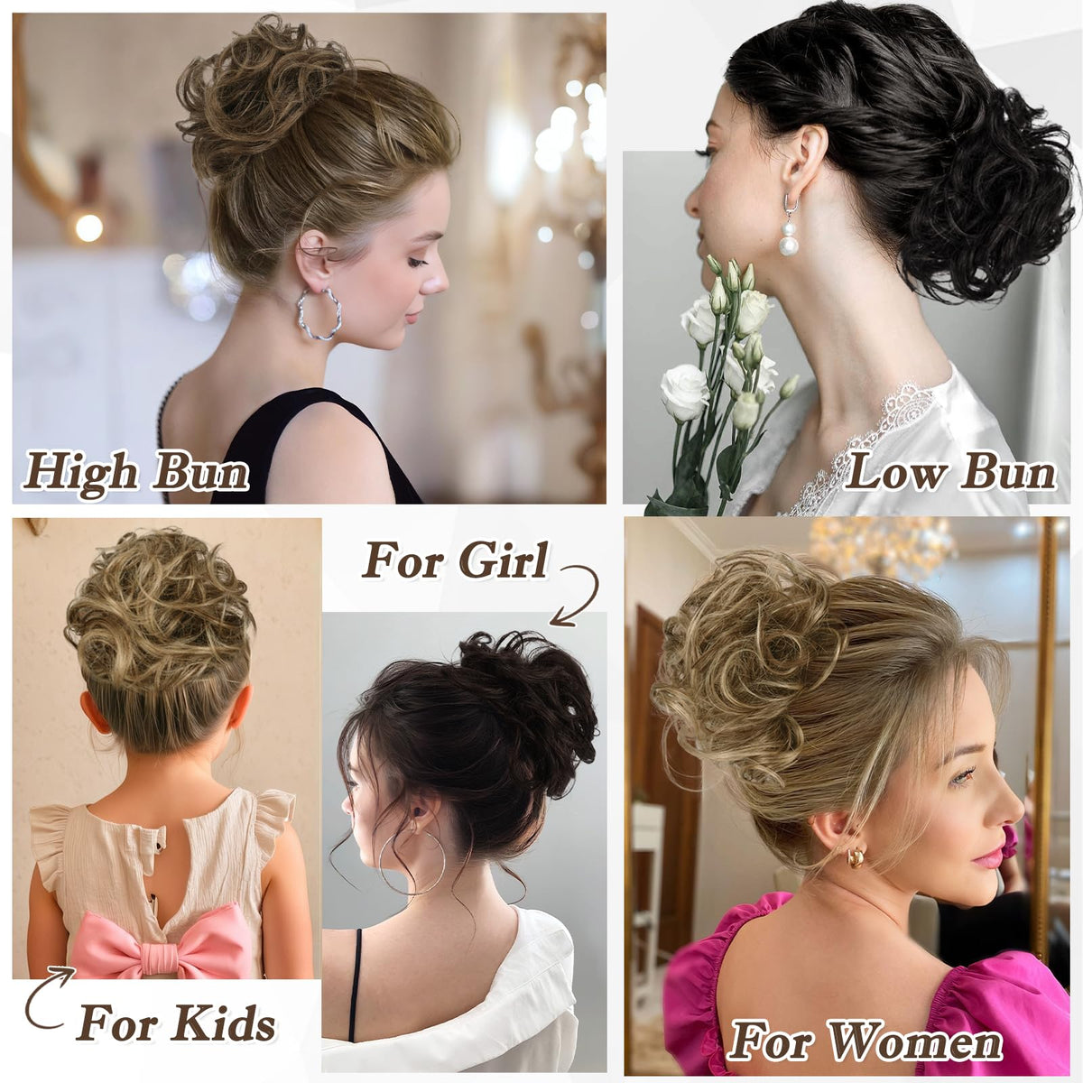 RUWISS ready-to-wear daily updo for effortless styling.