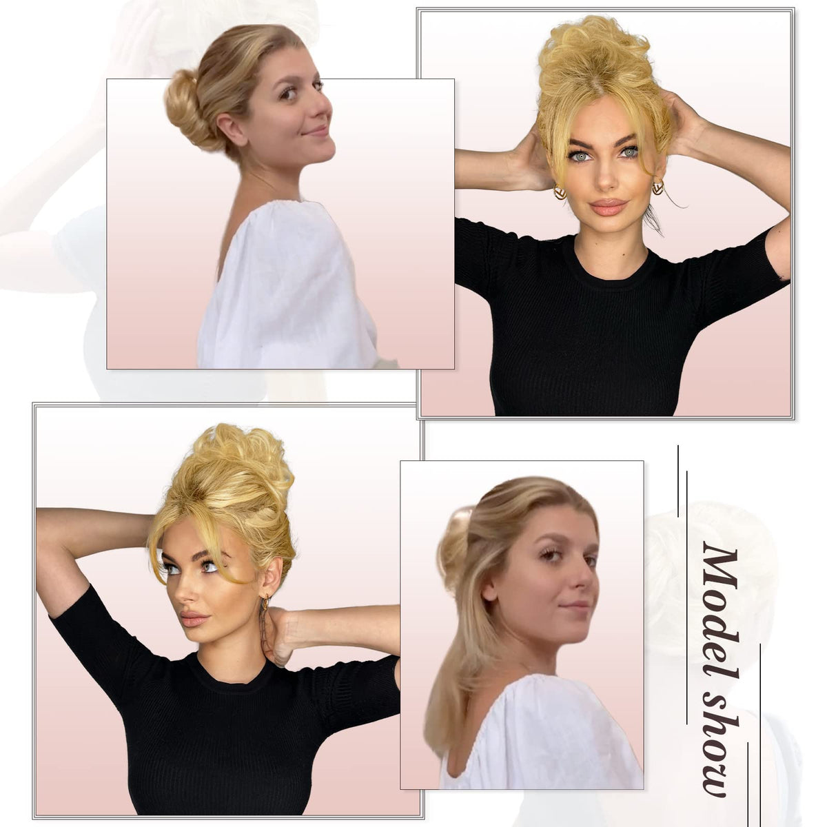 RUWISS real human hair close-up highlights soft texture for a seamless blend.