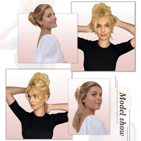 RUWISS real human hair close-up highlights soft texture for a seamless blend.