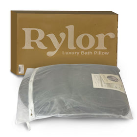 Rylor slip-resistant base keeps pillow stable in the tub.