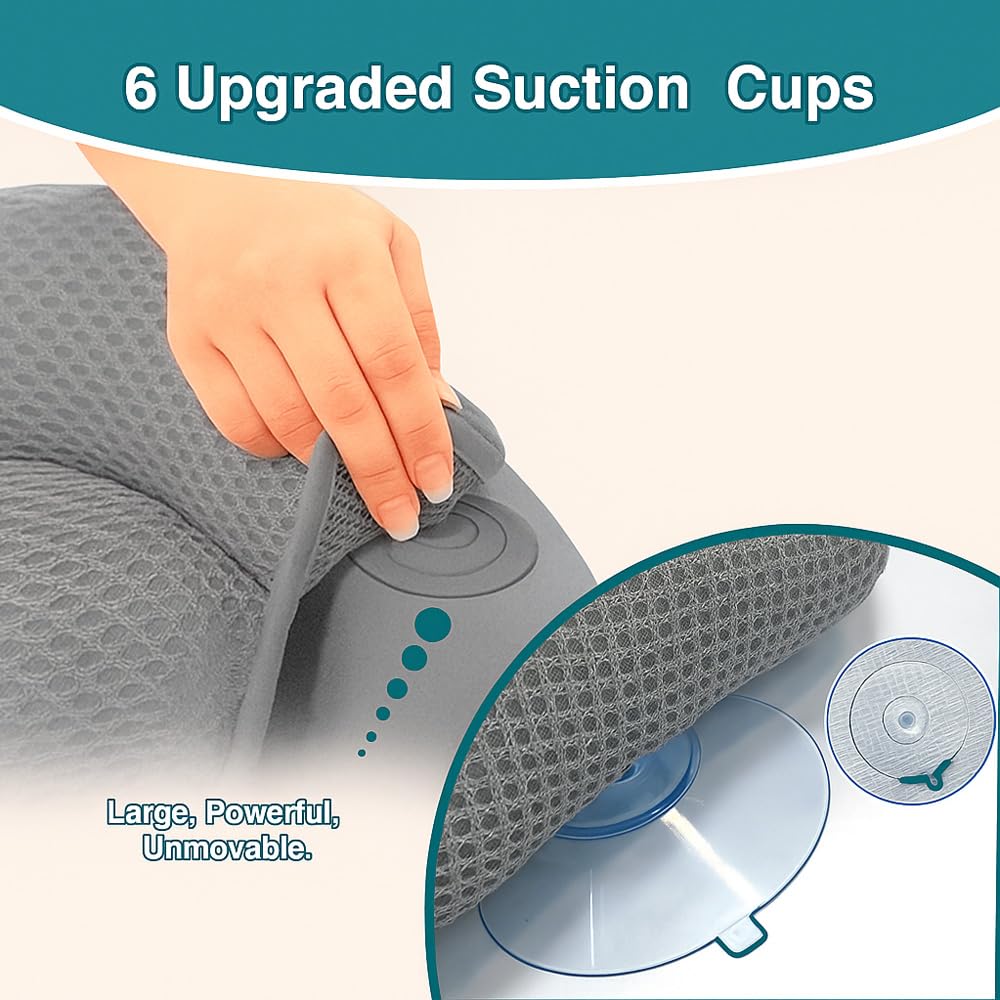 RYNEX Bath Pillow quick-drying fabric dries fast after use.