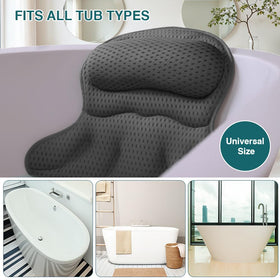RYNEX Spa-at-home pillow enhances tub relaxation rituals.