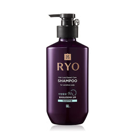 Ryo Hair Strength Expert Care Shampoo bottle for gentle cleanse on sensitive scalp