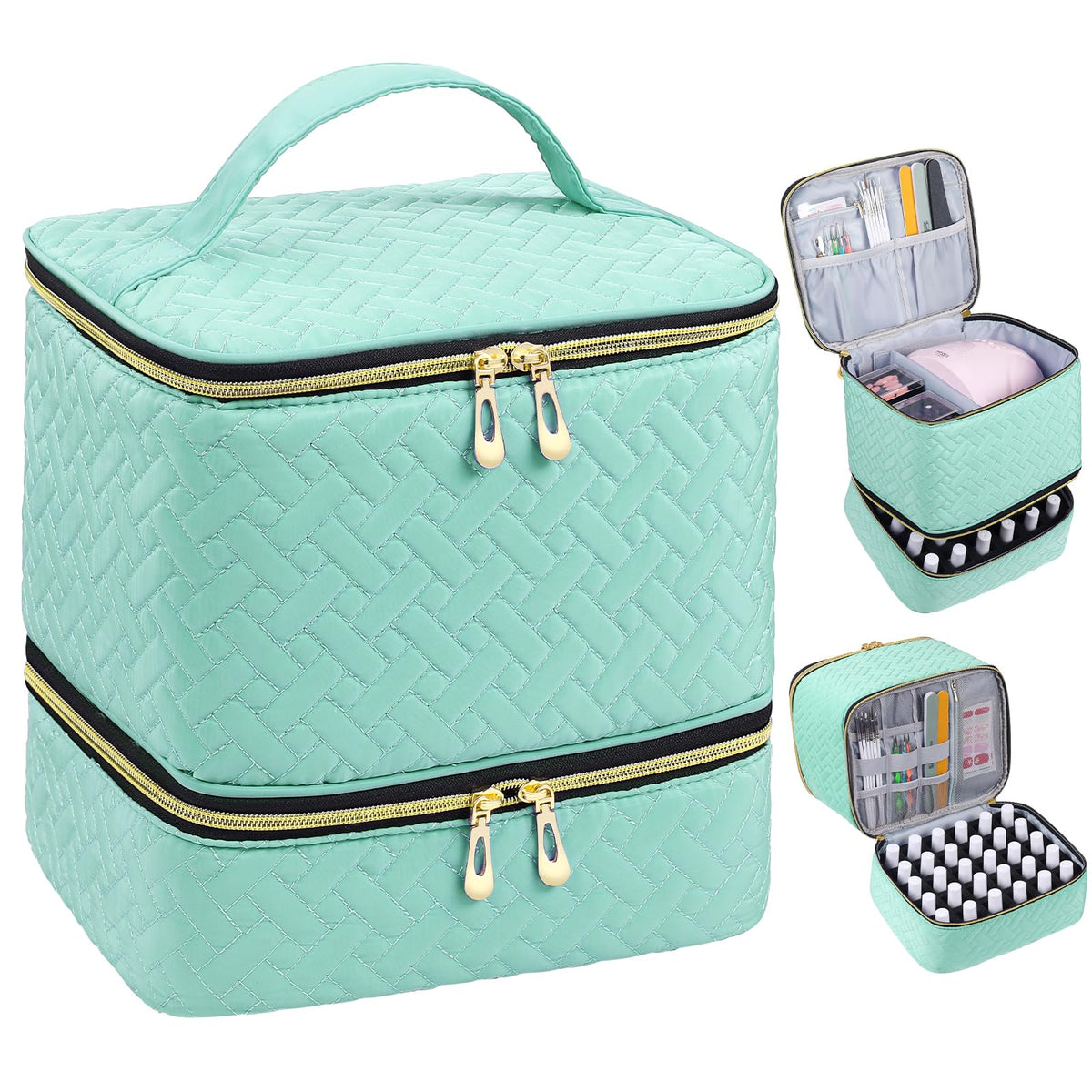 RZMAYIS nail-polish-organizer with lamp space for a tidy manicure setup.