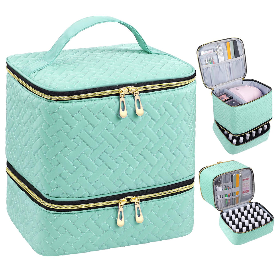 RZMAYIS nail-polish-organizer with lamp space for a tidy manicure setup.
