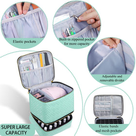 RZMAYIS travel-friendly nail-kit-case protects bottles during transit.