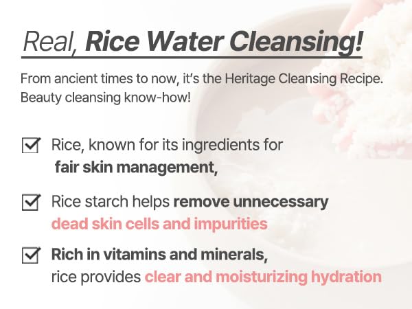 Rice extract texture close-up in S.NATURE Aqua Rice Foam Cleanser.
