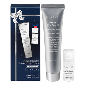 S.NATURE holiday gift set front view showing hydration-focused duo