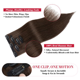 S-noilite clip-ins blend with shade to create subtle highlights