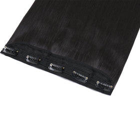 S-noilite Elegant 30in straight clip-in extension back view with full head look