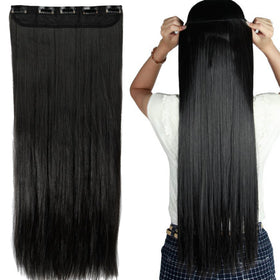 S-noilite Elegant 30in straight clip-in extension front view for natural volume
