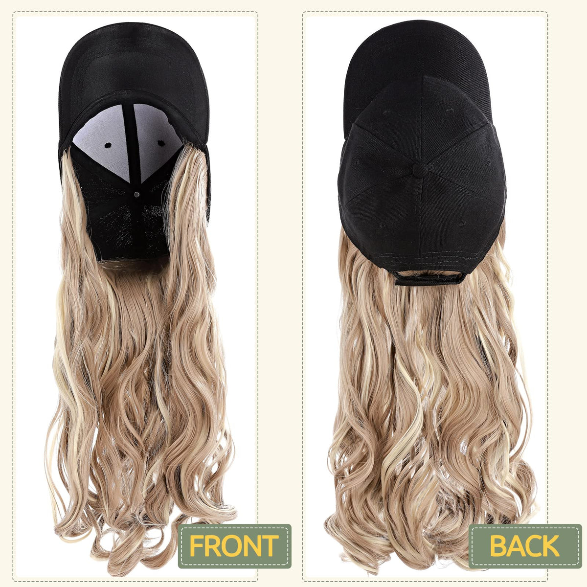 S-noilite invisible cap design keeps styling natural and discreet.