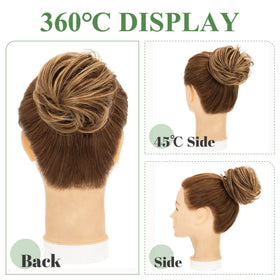 S-noilite natural-looking bun adds volume for a fuller silhouette.