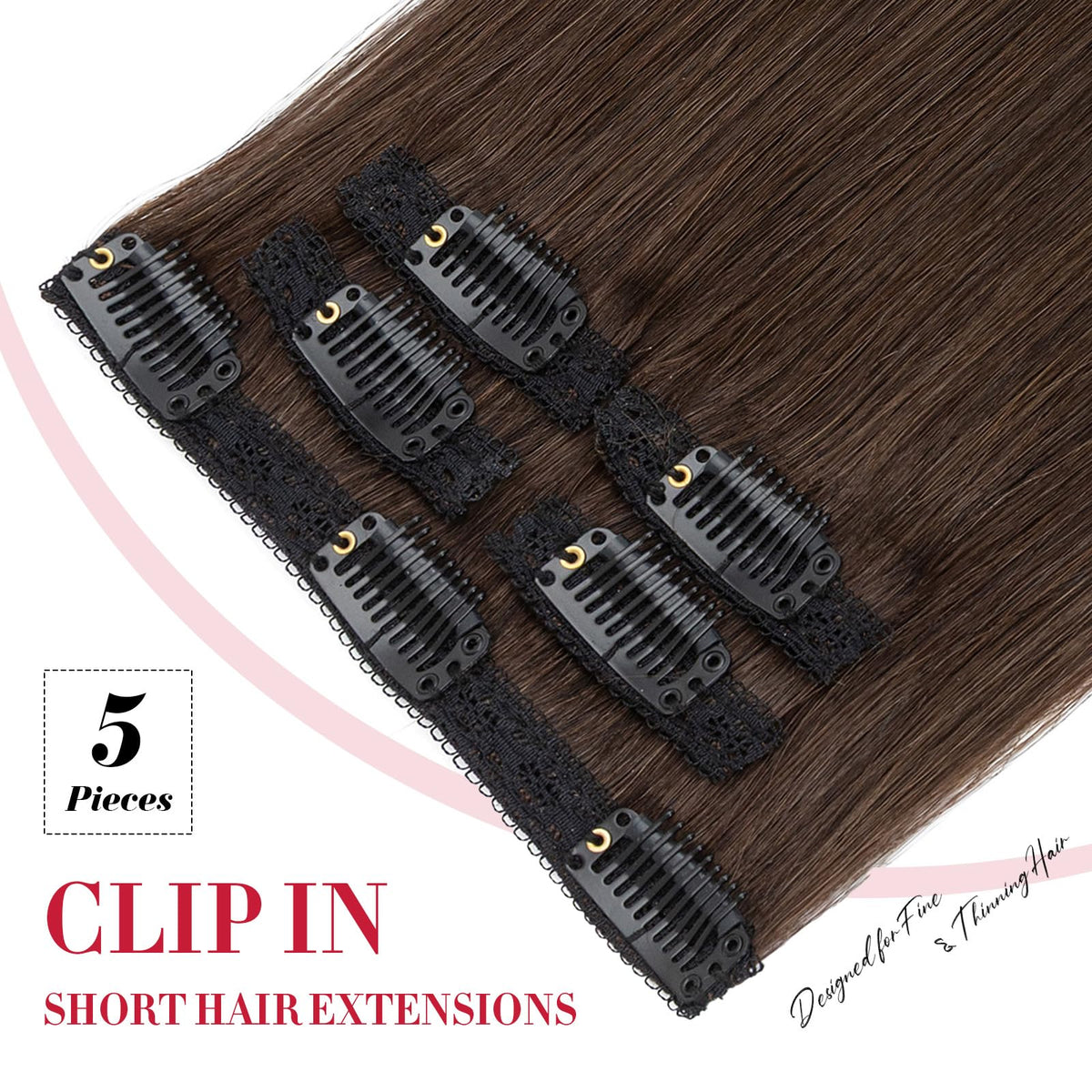 S-noilite Remy clip-ins with 1-minute application for instant fullness