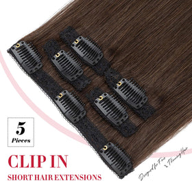 S-noilite Remy clip-ins with 1-minute application for instant fullness
