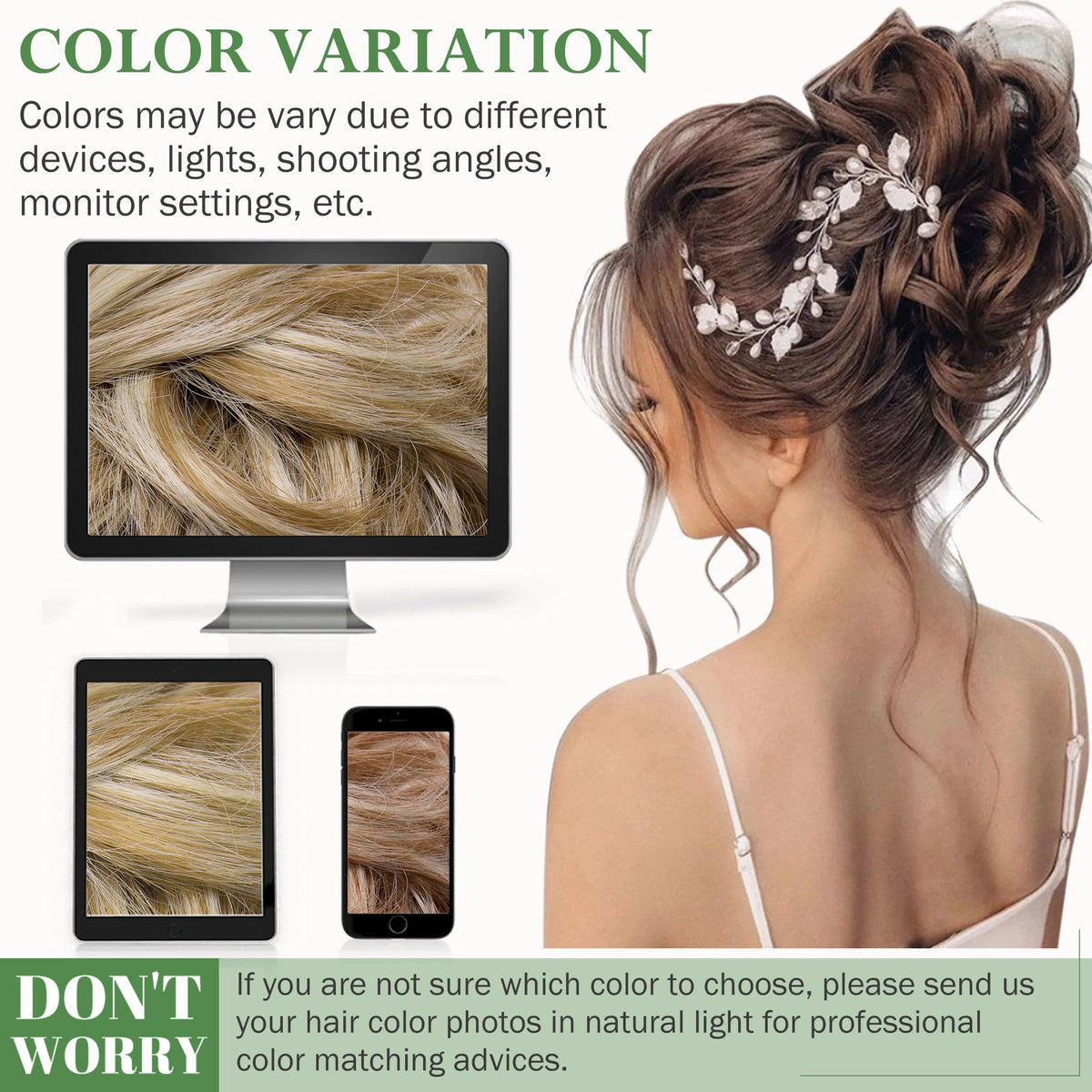 S-noilite reusable hairpiece maintains shine after multiple uses.