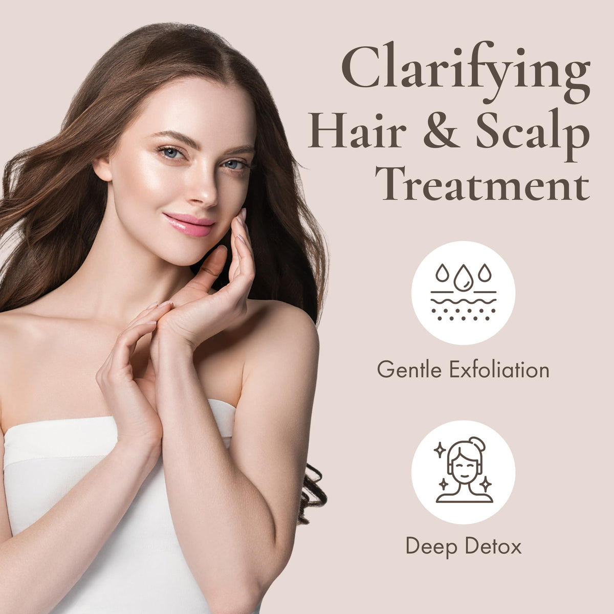 Close-up texture of SaaQin Rhassoul clay reveals natural mineral richness.
