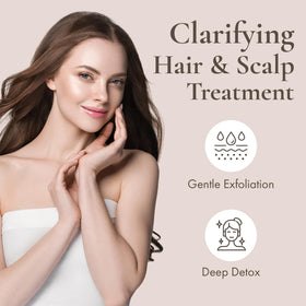 Close-up texture of SaaQin Rhassoul clay reveals natural mineral richness.