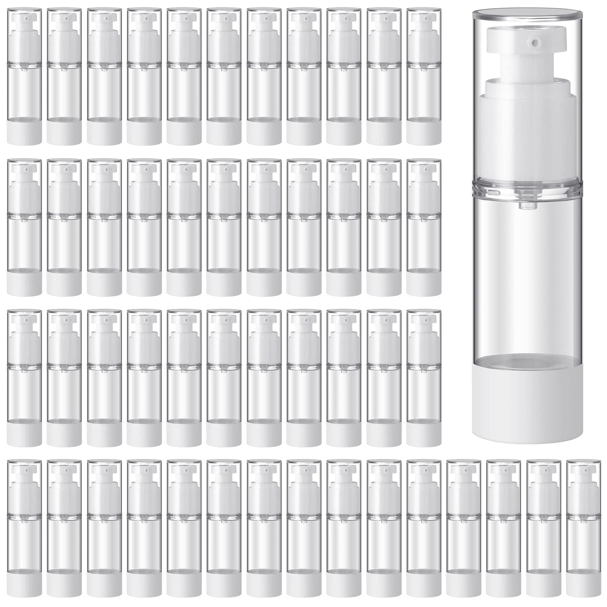 Sabary clear airless bottle 1oz shows compact travel-friendly design for cosmetics