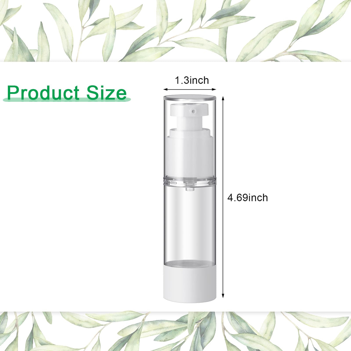 Sabary travel size pump bottle demonstrates precise dispensing without waste