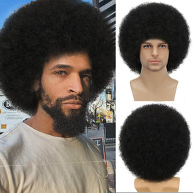Sabosi Afro Wig close-up texture for a natural look.