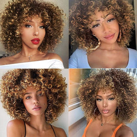 Sabosi curly wig demonstrates versatility for parties and daily events.