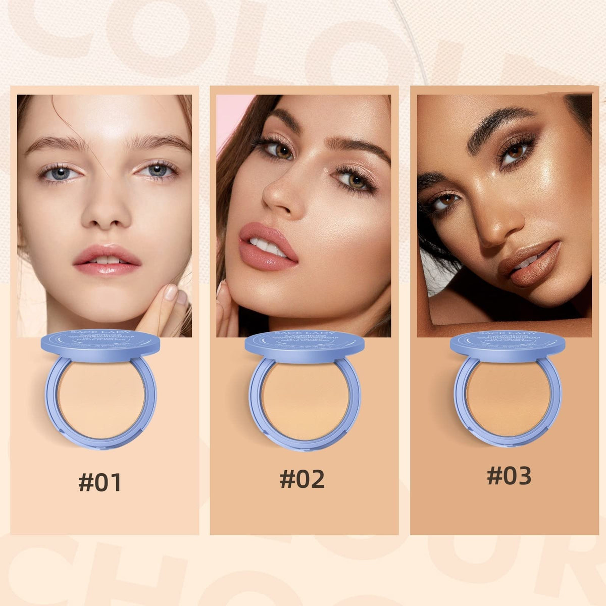 SACE LADY compact for on-the-go touch-ups.