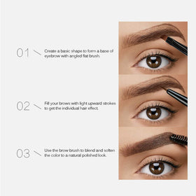 Two shade options for customizable brow tint and natural results.