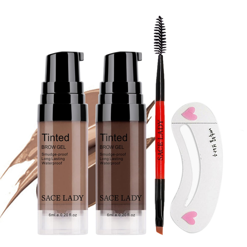 SACE LADY eyebrow gel kit with two colors, packaged for easy, quick shaping.